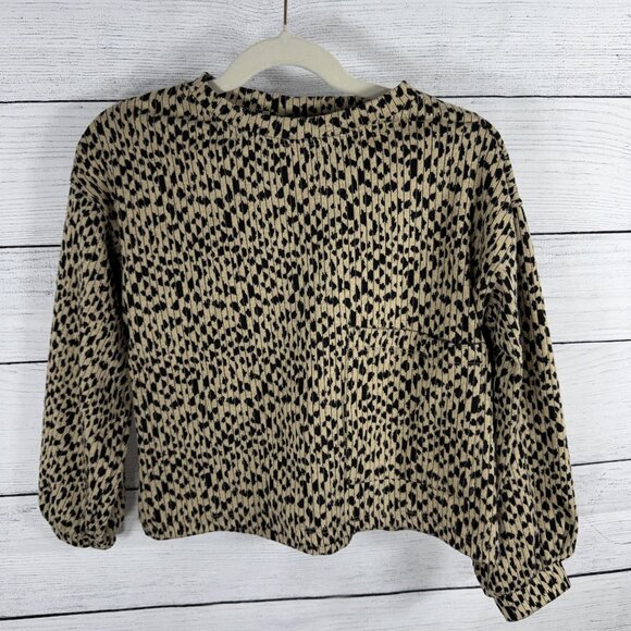Zara Leopard Ribbed Matching Animal Print Set Size 7 - Picture 2 of 10